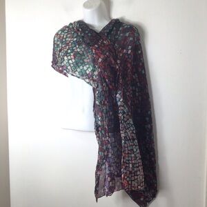 DuPatta scarf women Colorful Mosaic Scarf